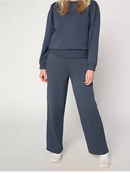 Barefoot Dreams Pants - Barefoot Dreams Reg. Brushed Luxe Lounge Puff Sleeve Pullover & Pant